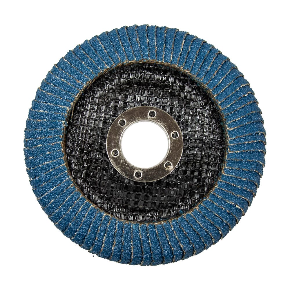 Curved Edge Flap Disc, 4-1/2 in x 7/8 in, 40 Grit